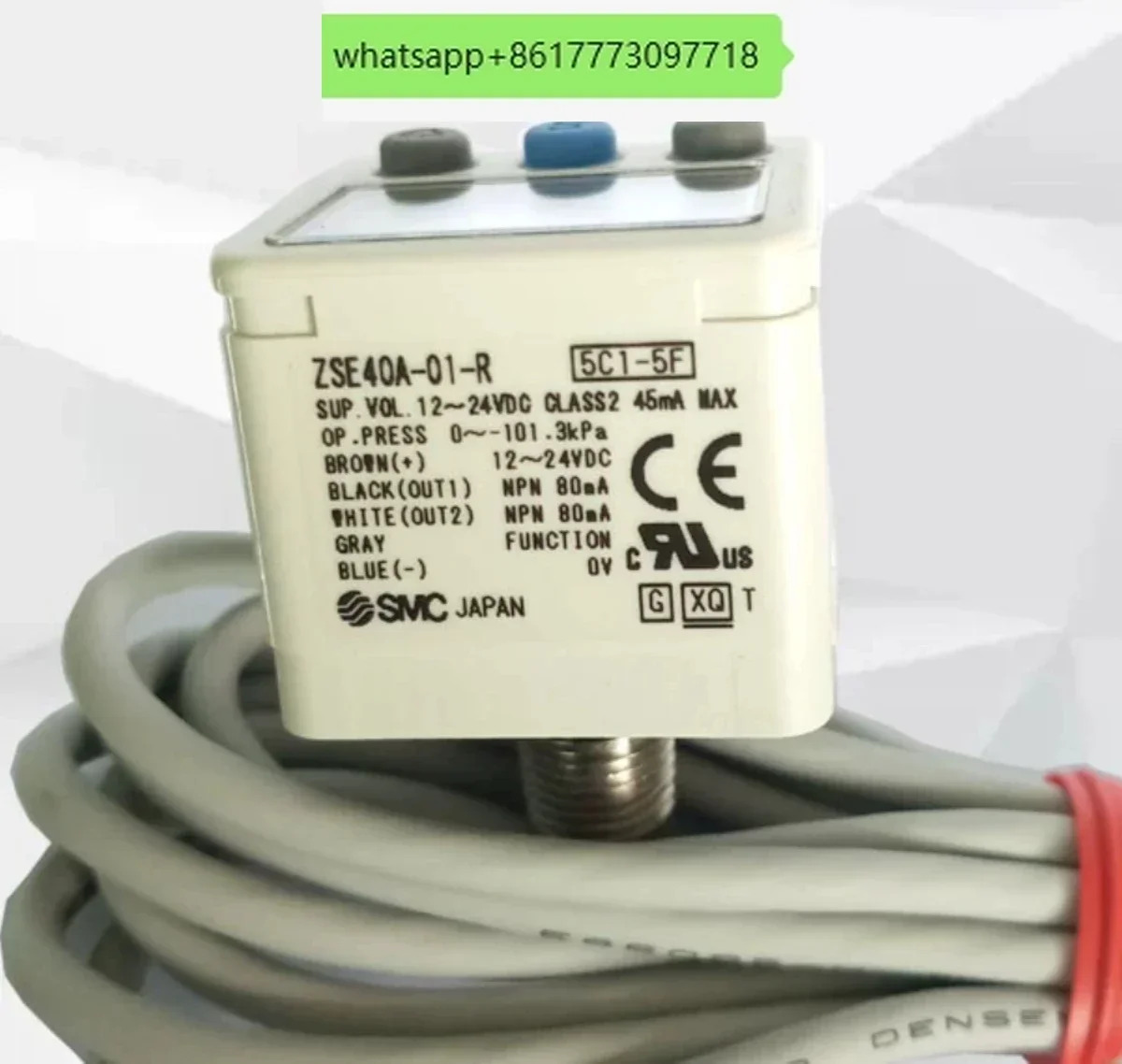 공압식 디지털 정밀 압력 스위치 SMC 센서 ZSE40A/ISE40A/ZSE40AF-01-R-S-T