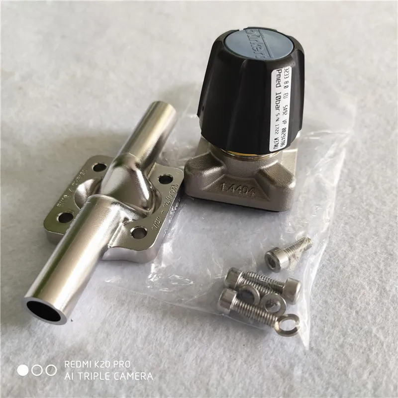 Burkert Bode 3233 다이어프램 밸브 수동 316L 스테인리스 스틸 소재 클램프 용접