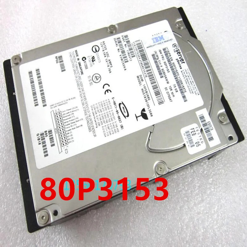 IBM 3118 RS600 73GB 68 핀 SCSI 3.5 인치 10000RPM 16MB 서버 HDD 71P7443 80P3153 하드 거신