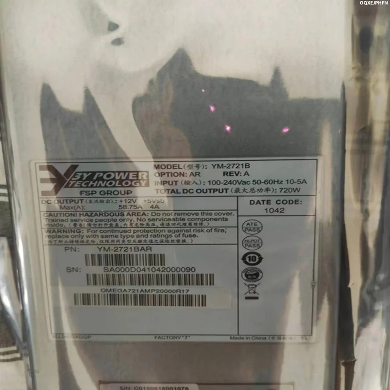 3Y CRPS 720W 전원공급장치 YM-2721B새 원본 PSU