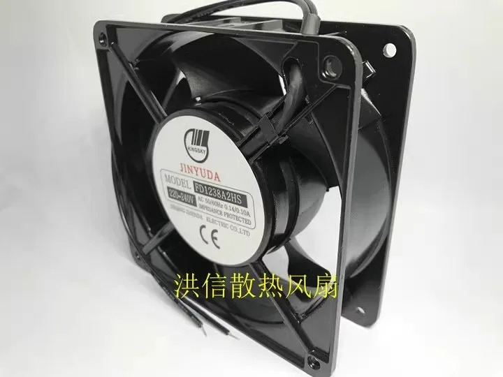 JINYUDA 신 AC 냉각팬 FD1238A2HS 220-240V 0.14 10.10A 12cm