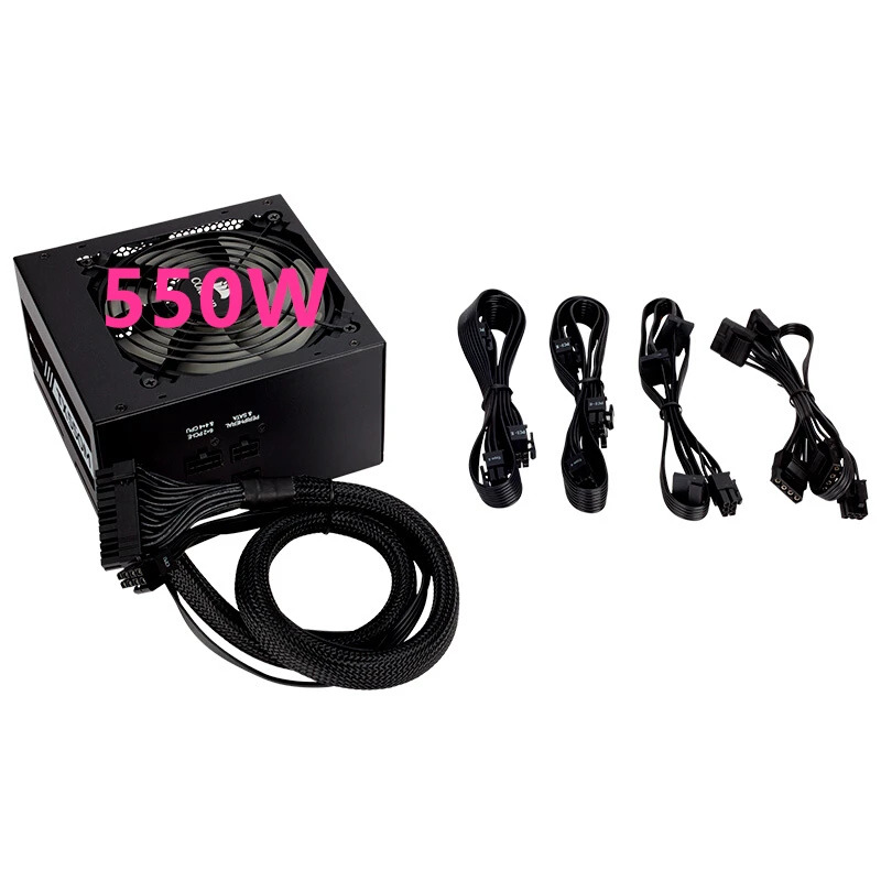 Corsair 하프 모듈PSU 80 플러스 골드 저소음 전원공급장치 750W 650W 550W TX750M RPS0070 TX650M TX550M 신