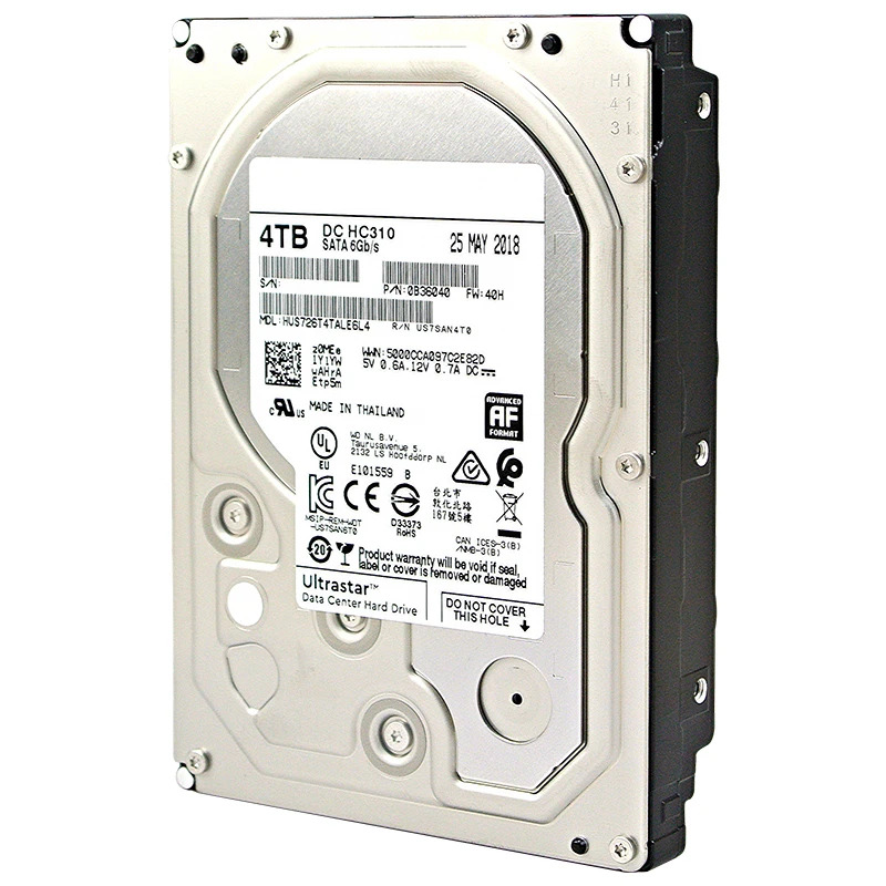 Enterprise HDD HUS726T4TALE6L4 HUS726T4TALA6L4 내부 WD 4TB 3.5 SATA 6 Gb/s 256MB 7.2K 새 원본