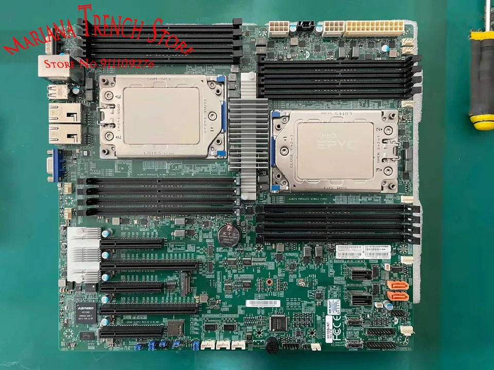 슈퍼마이크로 마더보드H11DSi-NT EPYC 7001/7002 시리즈 프로세서ECC DDR4 듀얼 10GBase-T LAN 포트