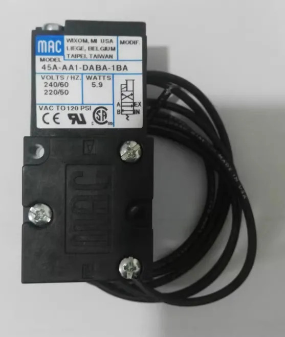 45A-AA1-DABA-1BA MAC 고주파 공압 솔레노이드 밸브 45A-AA1-DDAA-1BA 45A-AA1-DAAA-1BA 45A-AA1-DDFA-1BA CLSF