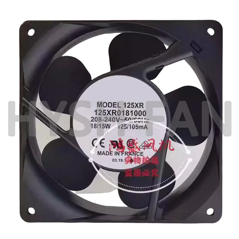 오리지널 AC208-240V 알루미늄프레임 냉각팬 125XR0181000 mm