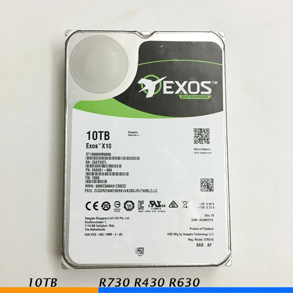 DELL R730 R430 R630 ST10000NM0096 SAS 서버 하드 드라이브 3.5인치10TB