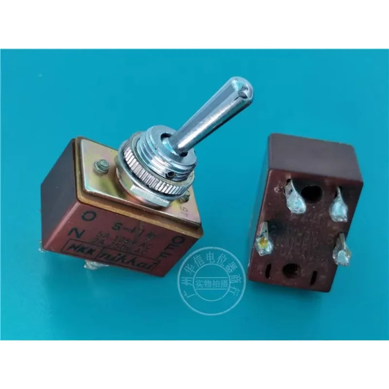 10Pcs S-114 버튼 스위치 2A250VAC ON-OFF 4 피트 2 기어