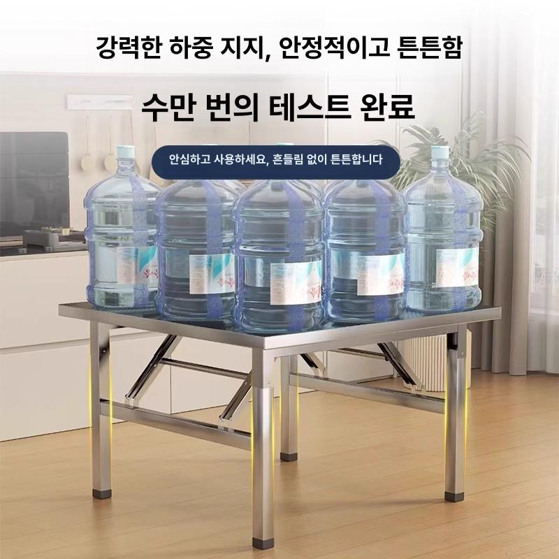 스테인리스 원형테이블 사각 카페 고기집 식탁 탁자 높이 식당용 접이식테이블 고깃집 - 상세 이미지 4