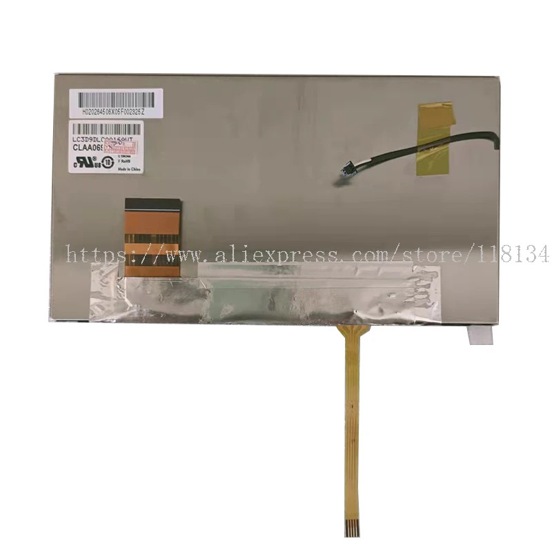 CLAA069LR01 CW 디지타이저 터치 패널이 장착 된 6.9 인치 Lcd 화면 CLAA069LR01CW