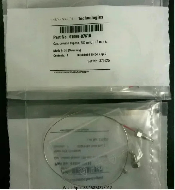 Agilent 01090 87610 스테인리스 스틸 모세관 양쪽 끝 외부 나사산 280x0.12mm