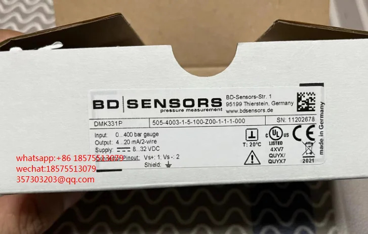 BD DMK331P 압력센서 0-400bar 4-20ma/2 신