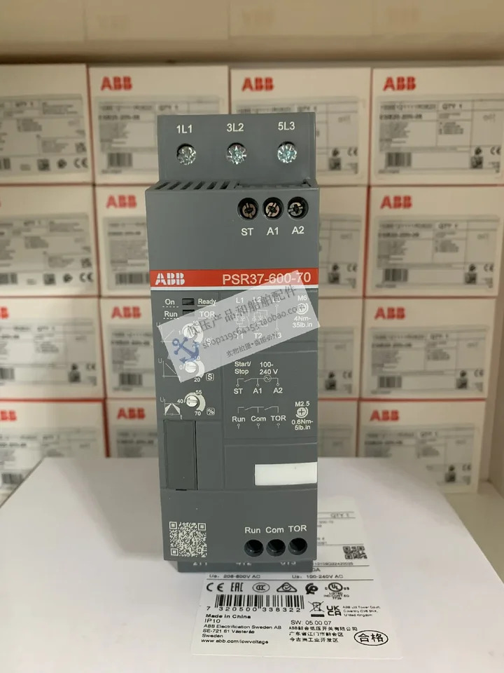 오리지널 ABB 컴팩트 소프트 스타터 PSR37-600-70 AC208-600V 18.5kW