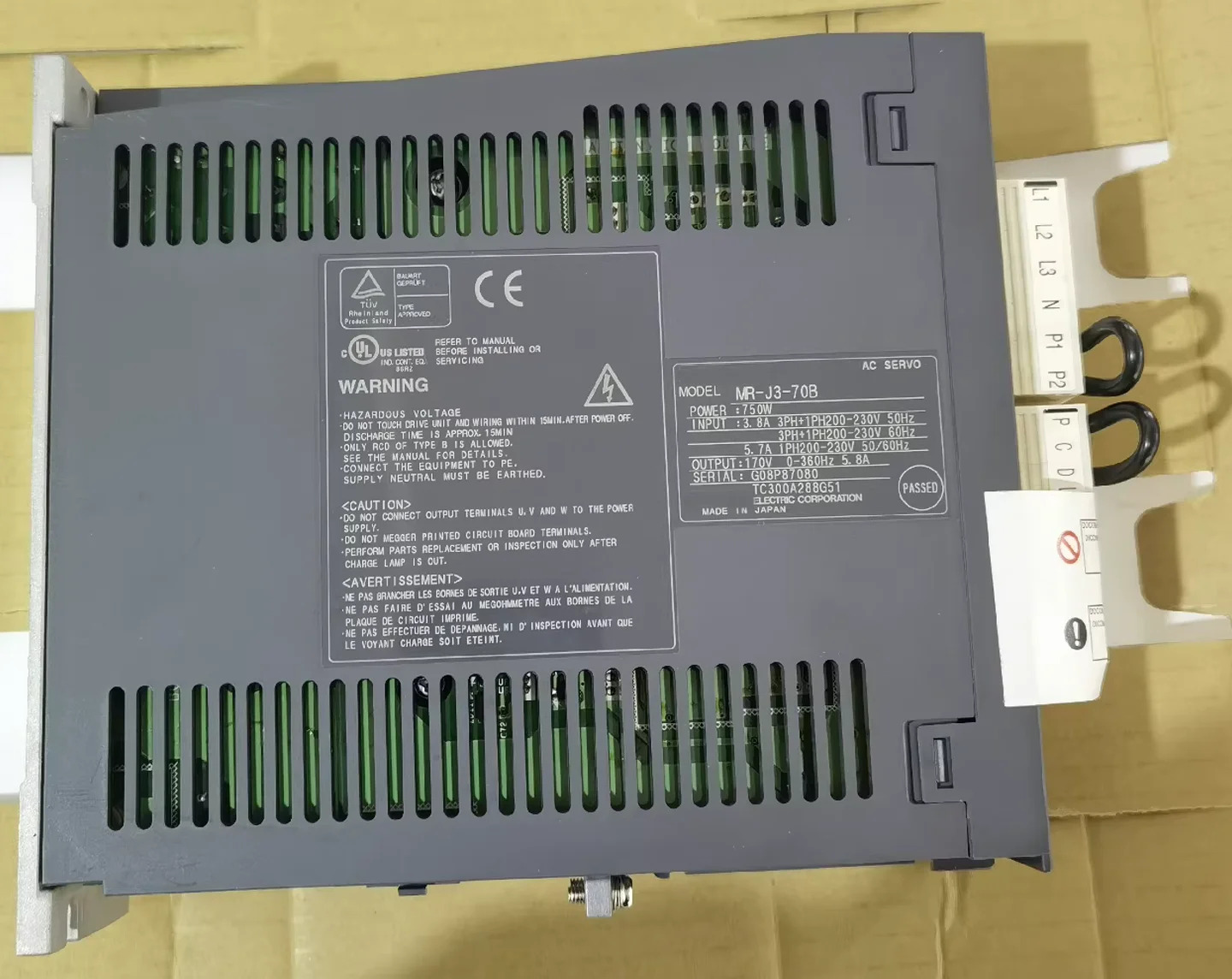 MR-J3-70B 서보 드라이브 MR J3 70B
