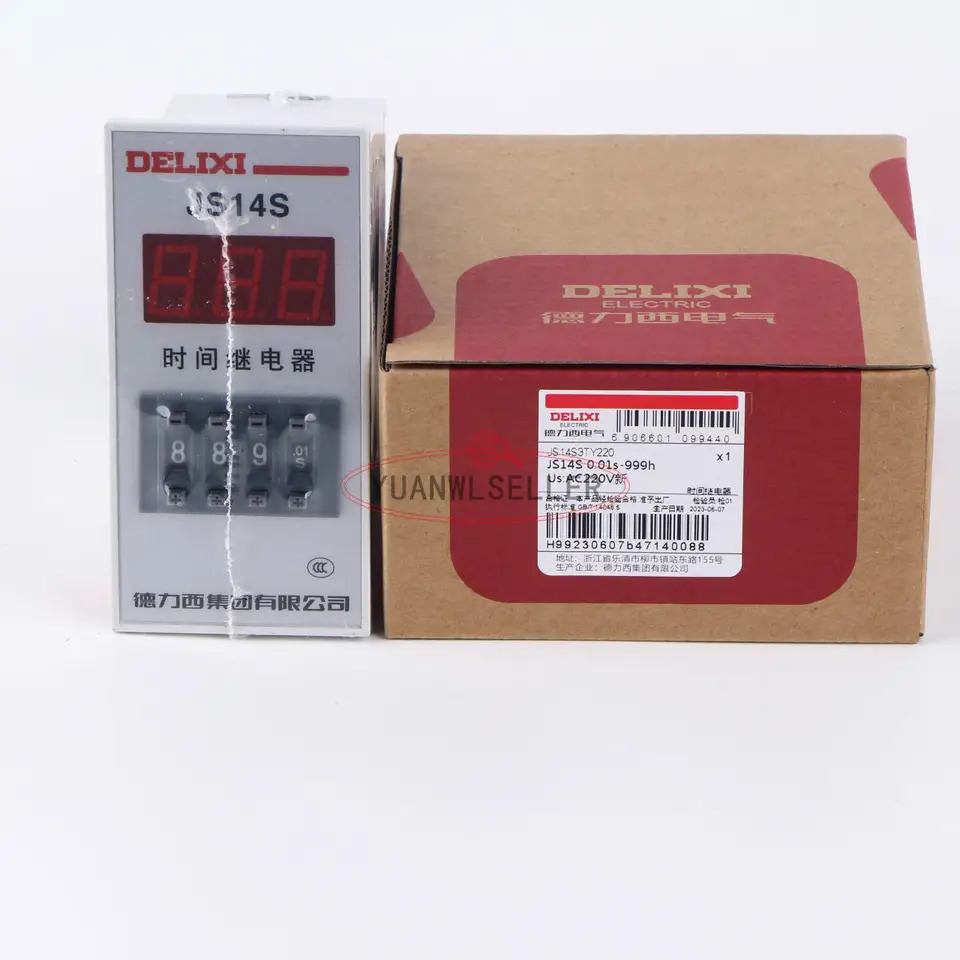 DELIXI 디지털 디스플레이 타임 릴레이 JS14S 220V 0.1-H 신
