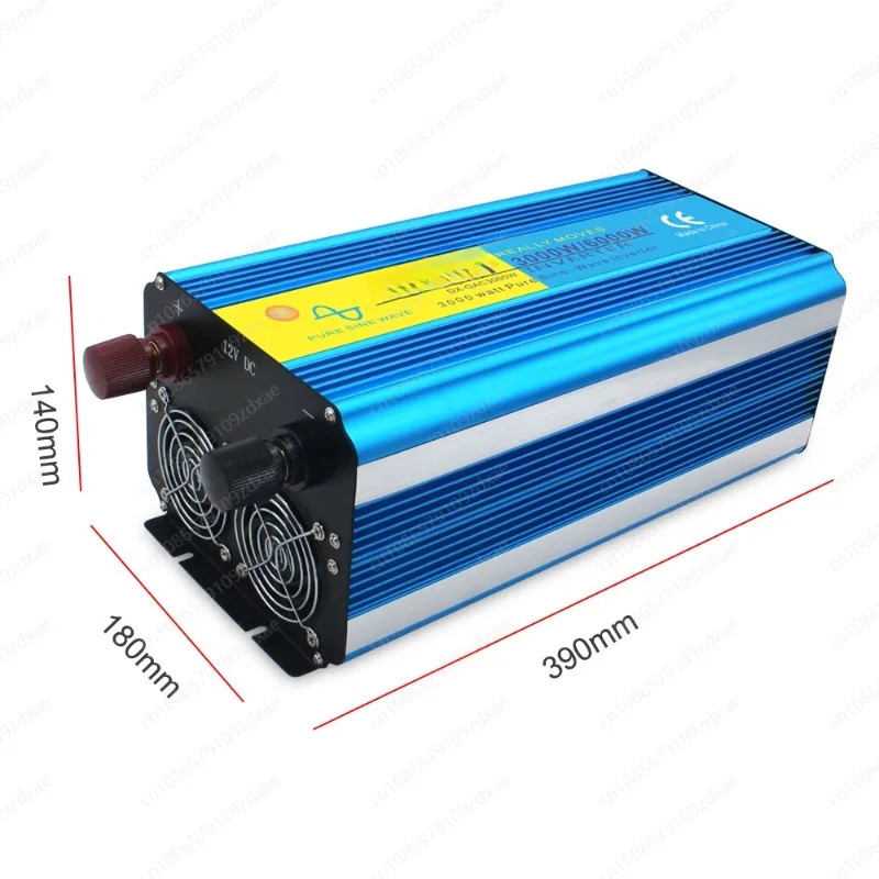순수 사인파 인버터 전력 변환기 DC 12V 24V-AC 220V EU UN 50HZ 60HZ 표준 3000W/6000W