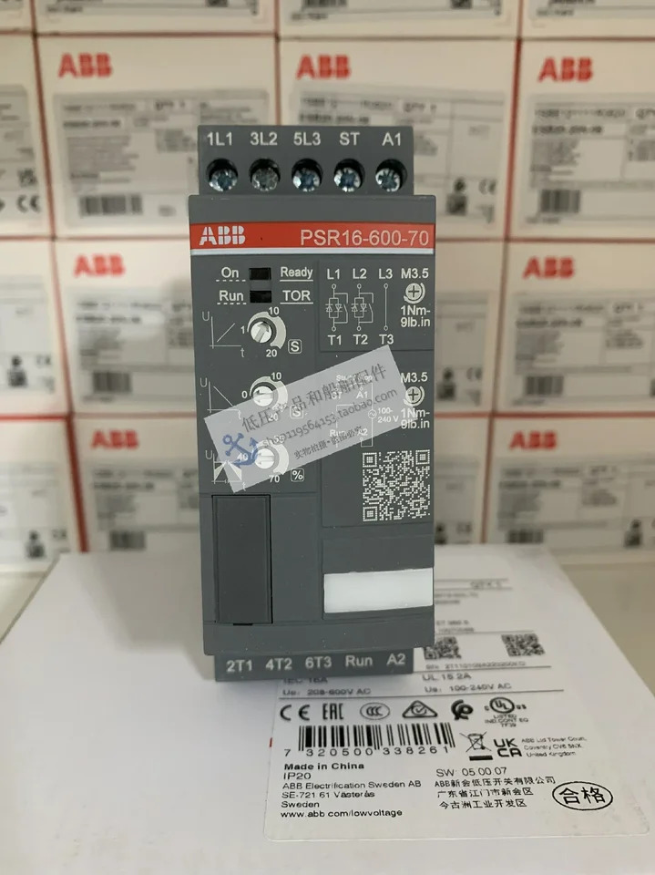 오리지널 ABB 컴팩트 소프트 스타터 PSR16-600-70 신
