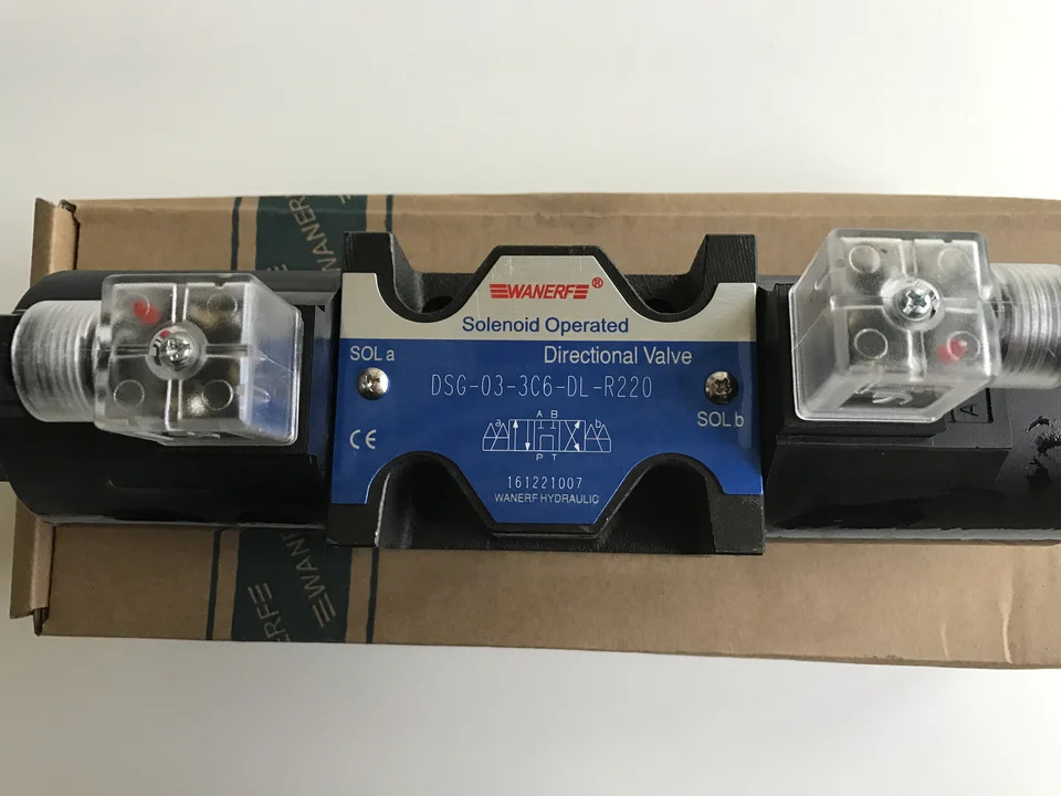 WANERF 솔레노이드 작동식 방향 밸브 DSG-03-3C2-DL-R220 DSG-03-3C4-DL-DC24 DSG-03-3C3 3C60 2D2-DL-R110