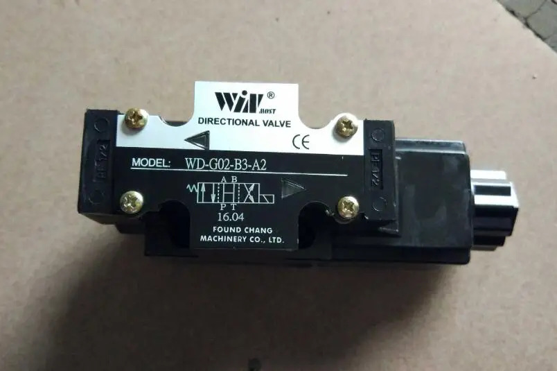 WINMOST 유압 밸브 방향 모델 WD-G02-B3-A2 WD-G03-B3-A2-N-52 Found Chang Machinery CO.LTD