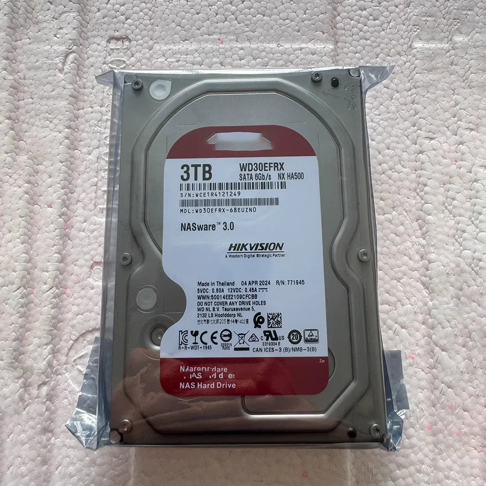 WD 3TB SATA 3.5인치 5400RPM 64MB 기계식 하드 NAS 레드 WD30EFRX