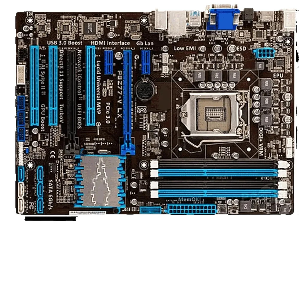 P8z77-v Lx Lga 1155 Ddr3 Z77 P8z77 Sata Ii Pci-e X16 리퍼