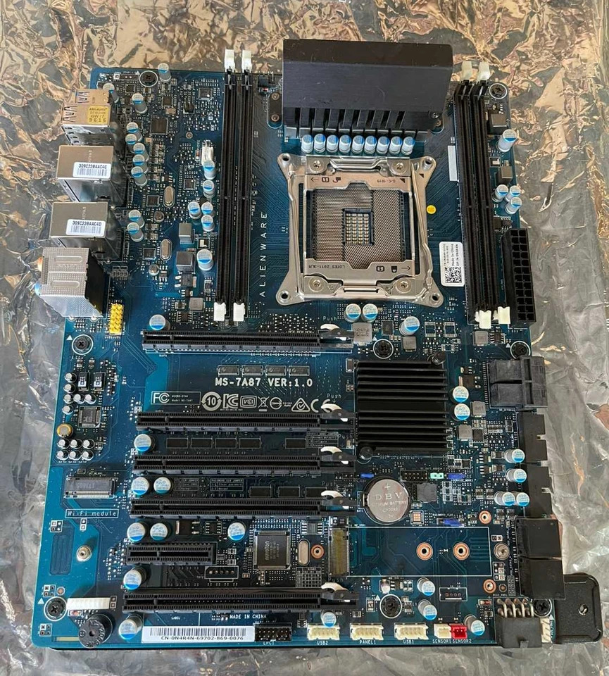 MS-7A87 데스크탑 PC 마더보드 DELL Alineware Area-51 X299 R5 2066 i7 i9