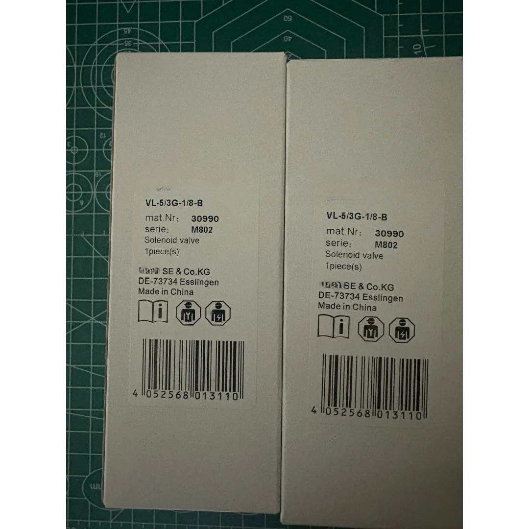 솔레노이드 밸브 J-5-1/8-B-EX 536043 VL-5/3G-1/8-B 30990 VL-5/3E-1/8-B 31309 VL-5/3B-1/8-B 31310 VL-5-1/4-B