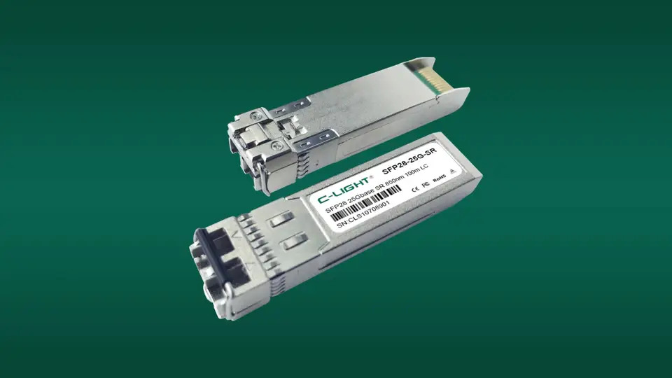 25GBASE-SR SFP28 호환 FTLF8536P4BCL 850nm 100m DOM 트랜시버 모듈 OEM