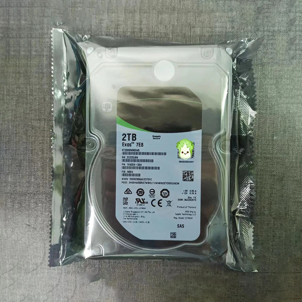 HDD ST2000NM0045 서버 하드 2T 7.2K SAS 3.5 인치 12Gb 저장