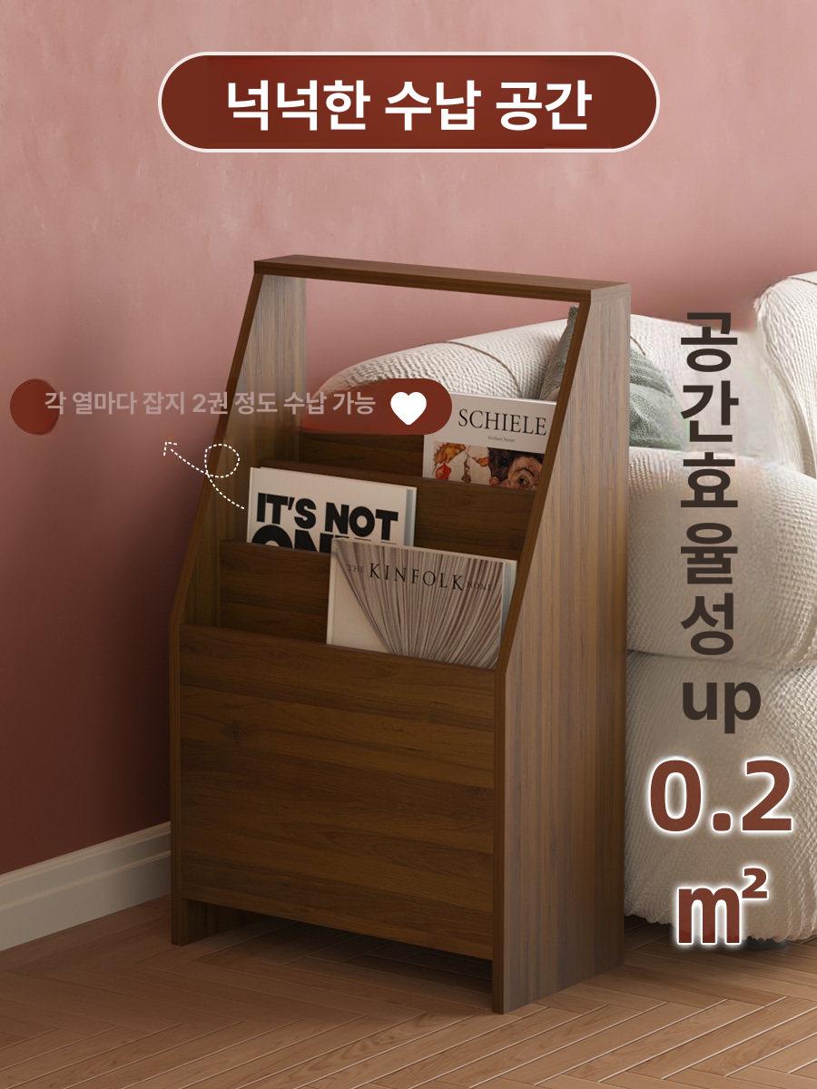 진열장 선반 책꽂이 수납장 원형 다용도 장식장 학교 서재 가정용 오브제 모던 앵글 - 상세 이미지 4