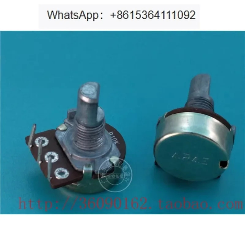 10Pcs 148 내부 벤딩 단일 전위차계 B10K 단계 없음 샤프트 15MMF