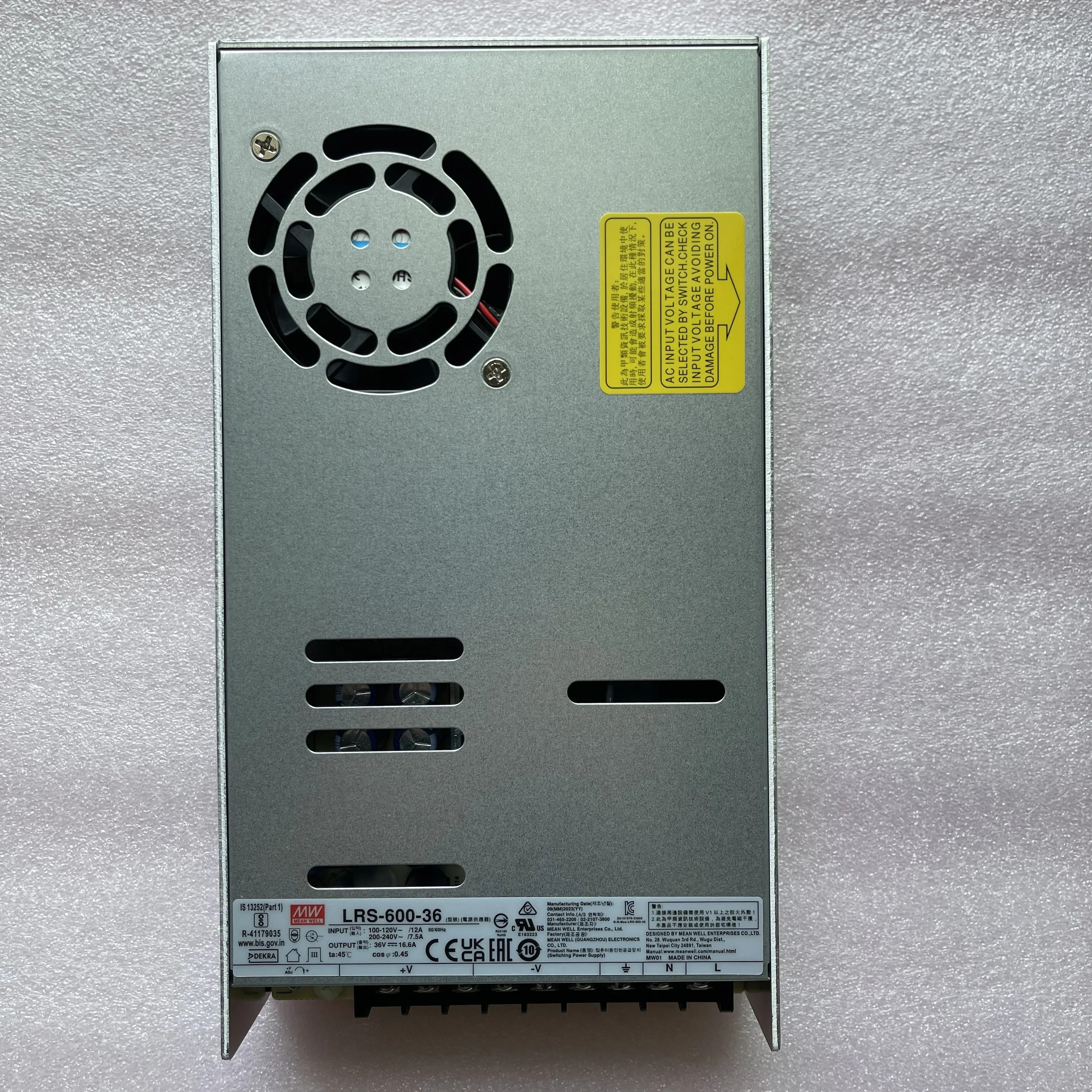 MEAN WELL LRS-600-5 LRS-600-12 LRS-600-15 LRS-600-24 LRS-600-27 LRS-600-36 LRS-600-48 600W 단일 출력 전원