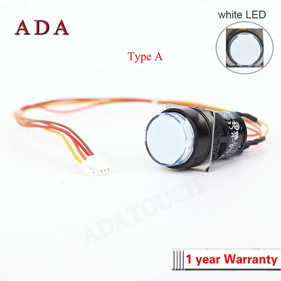 백색 LED 푸시 스위치 표시기 Yaskawa DX100 JZRCR-YPP01-1 JZRCR-YPP03-1 JZRCR-YPP06-1 JZRCR-YPP07-1 JZRCR-YPP11