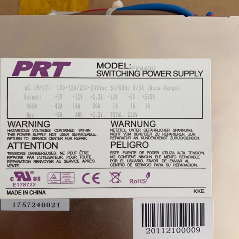 PRT IPC-622 400W 전원공급장치 PRM400새 원본 PSU