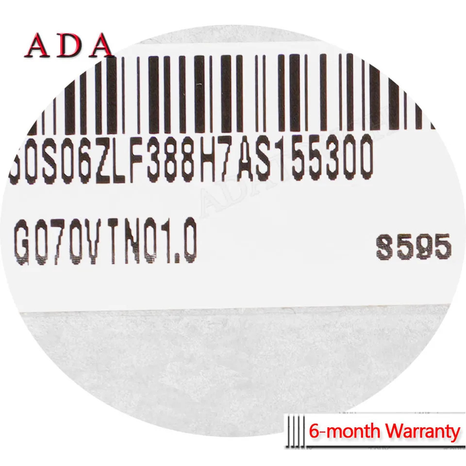 AUO LCD 디스플레이 패널 G070VTN01 G070VTN01.0