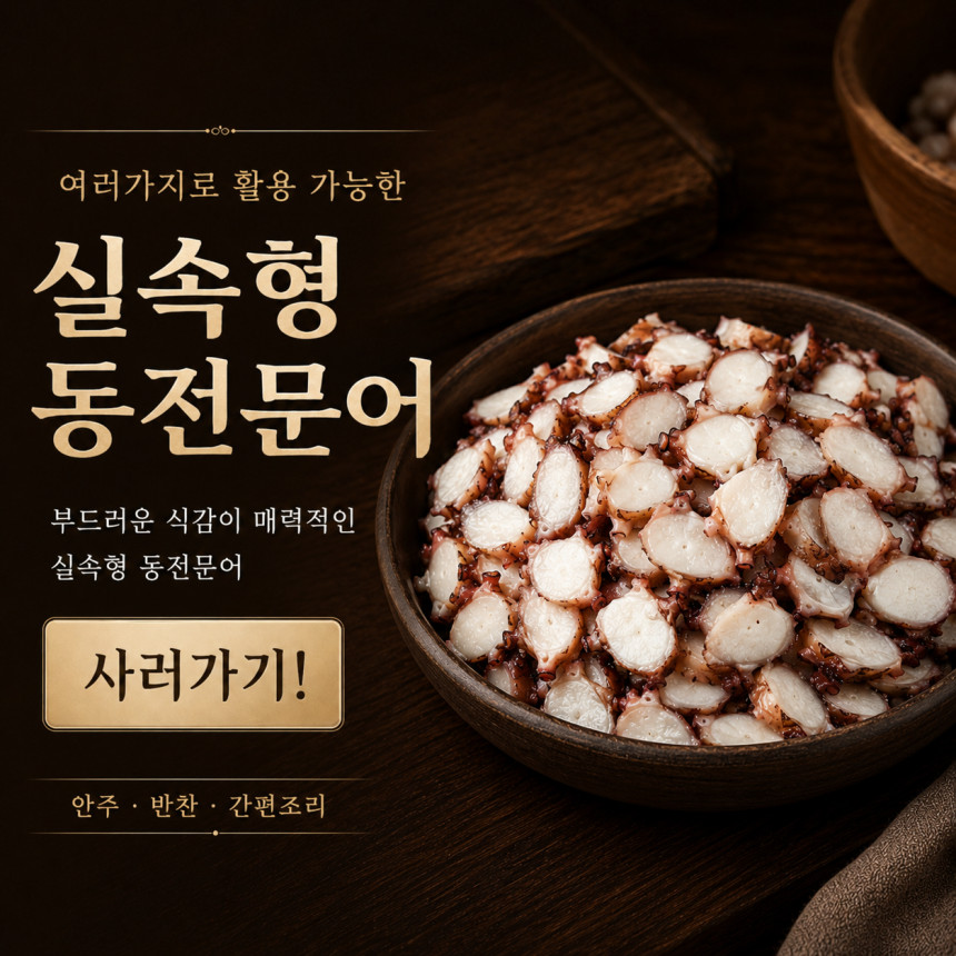 국내가공 동전문어 가문어 슬라이스 마른반찬 200g, 1개 - 상세 이미지 4