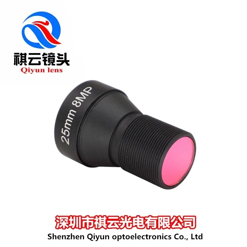 25mm 고화질 렌즈 800만 4K 별빛 왜곡 없는 M12 포트 1/1.8인치 머신 비전 액세서리