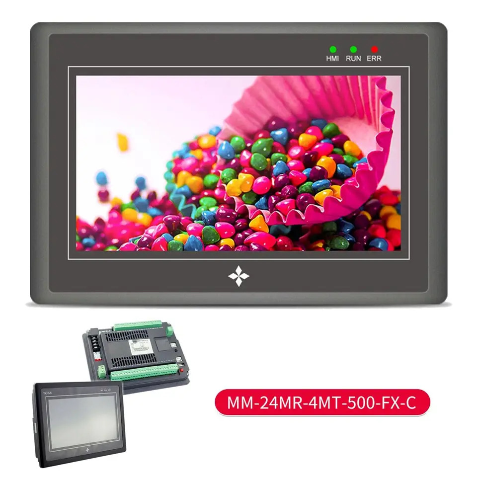 HMI 터치 스크린 PLC 컨트롤러 산업프로그래밍 가능로직 5 인치