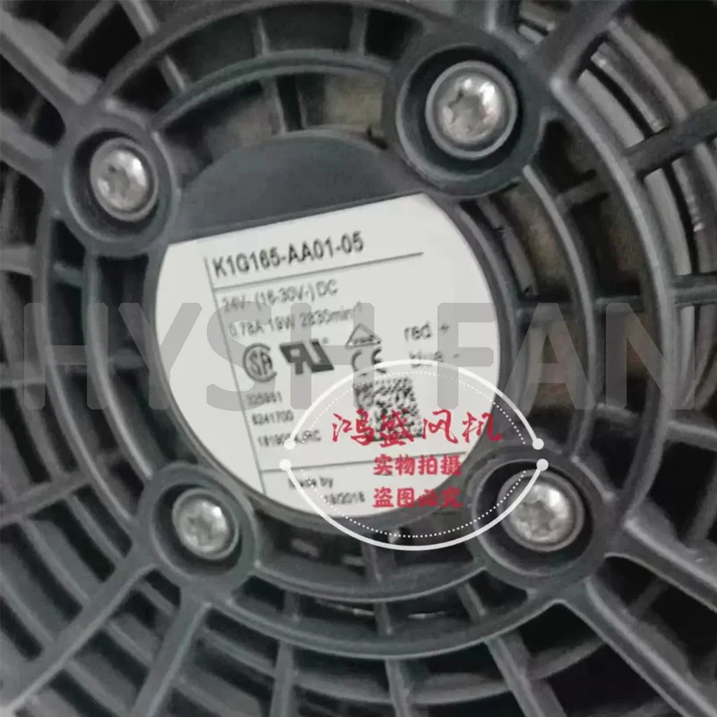 K1G165-AA01-05 오리지널 냉각팬 24V 캐비닛 신