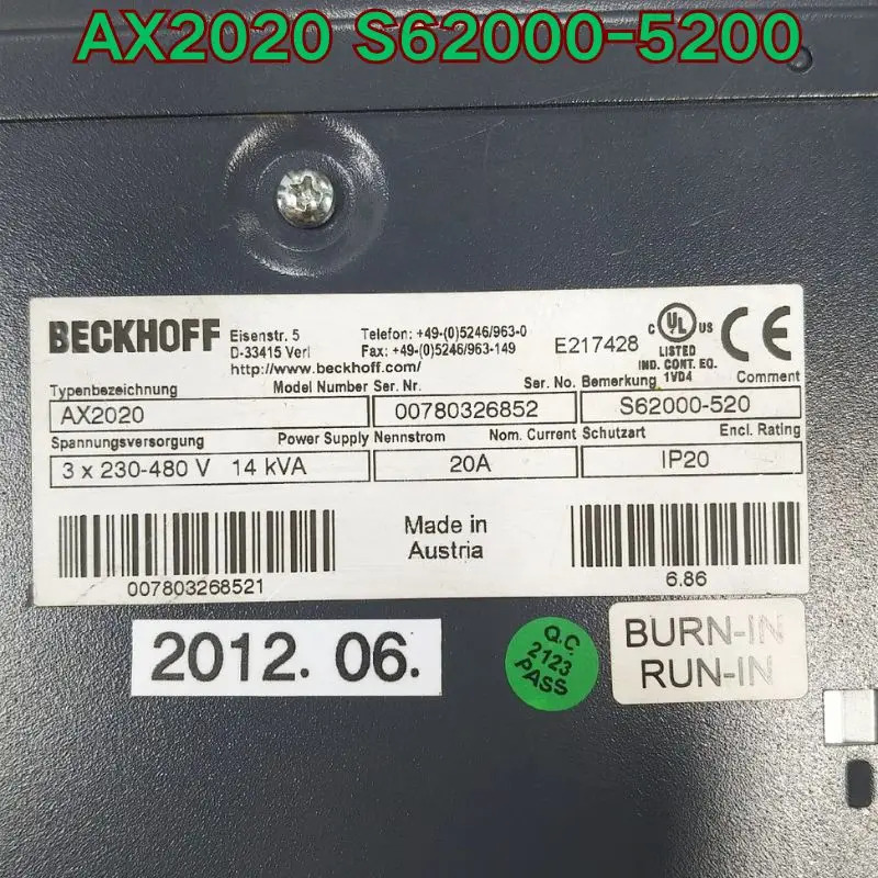 리퍼 서보 드라이브 S62000-520 기능 정상 AX