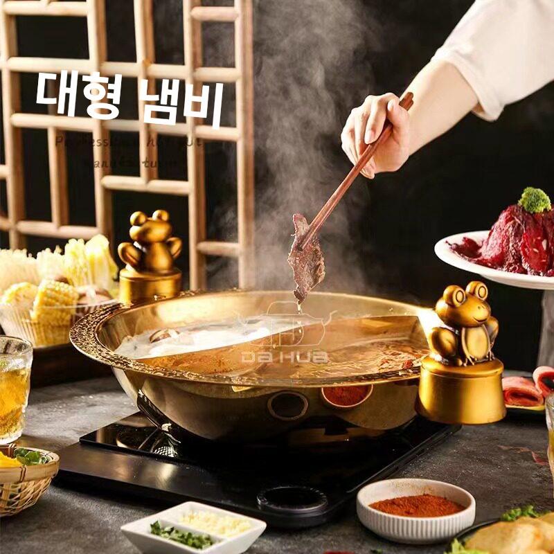 분할 냄비 스테인레스 업소용 반반 칸막이 오뎅탕 식당 샤브샤브 어묵 캠핑용 - 상세 이미지 5