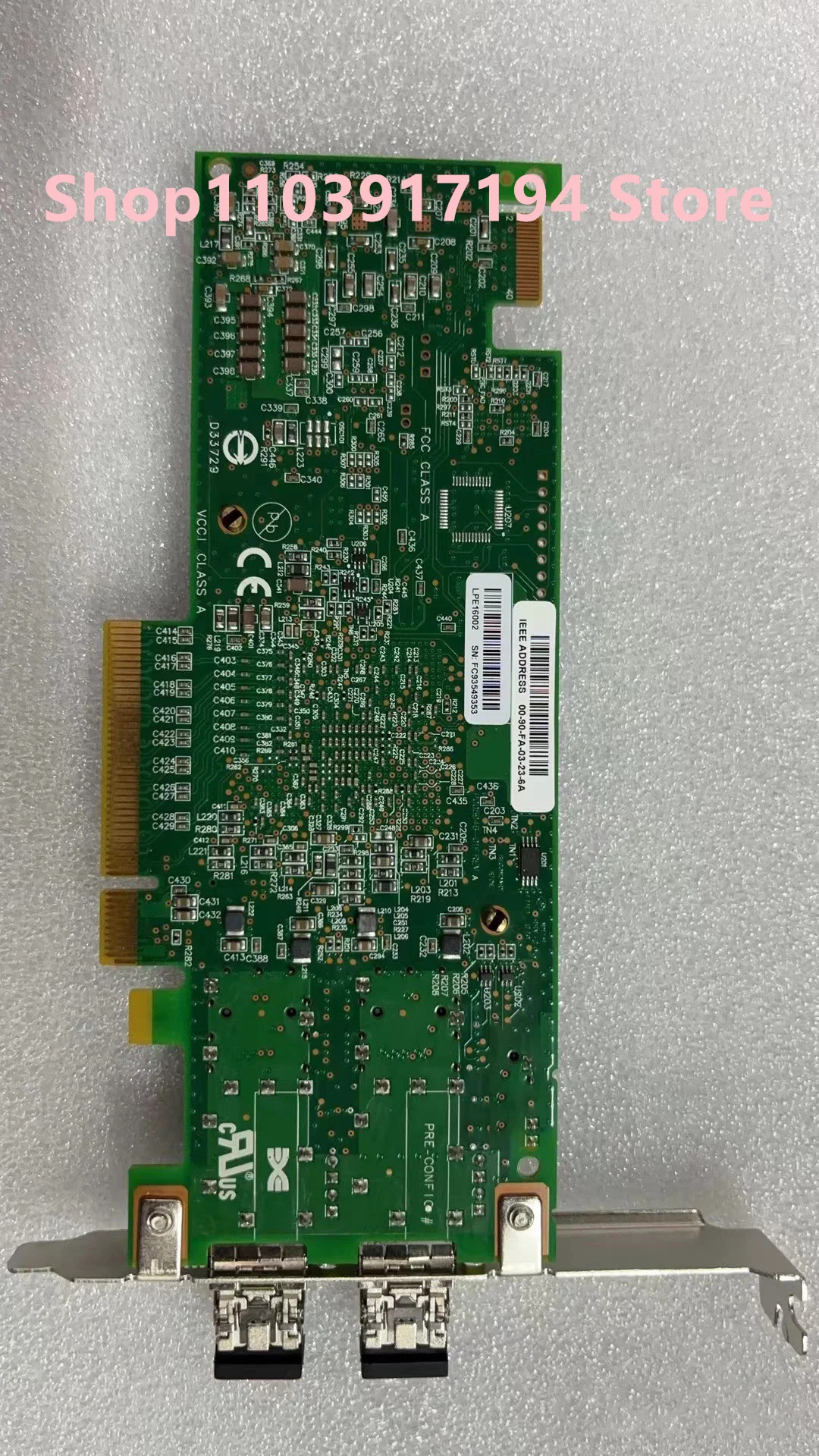 Emulex LPE16002 2 포트 HBA 네트워크 카드 FC93549353 16GB