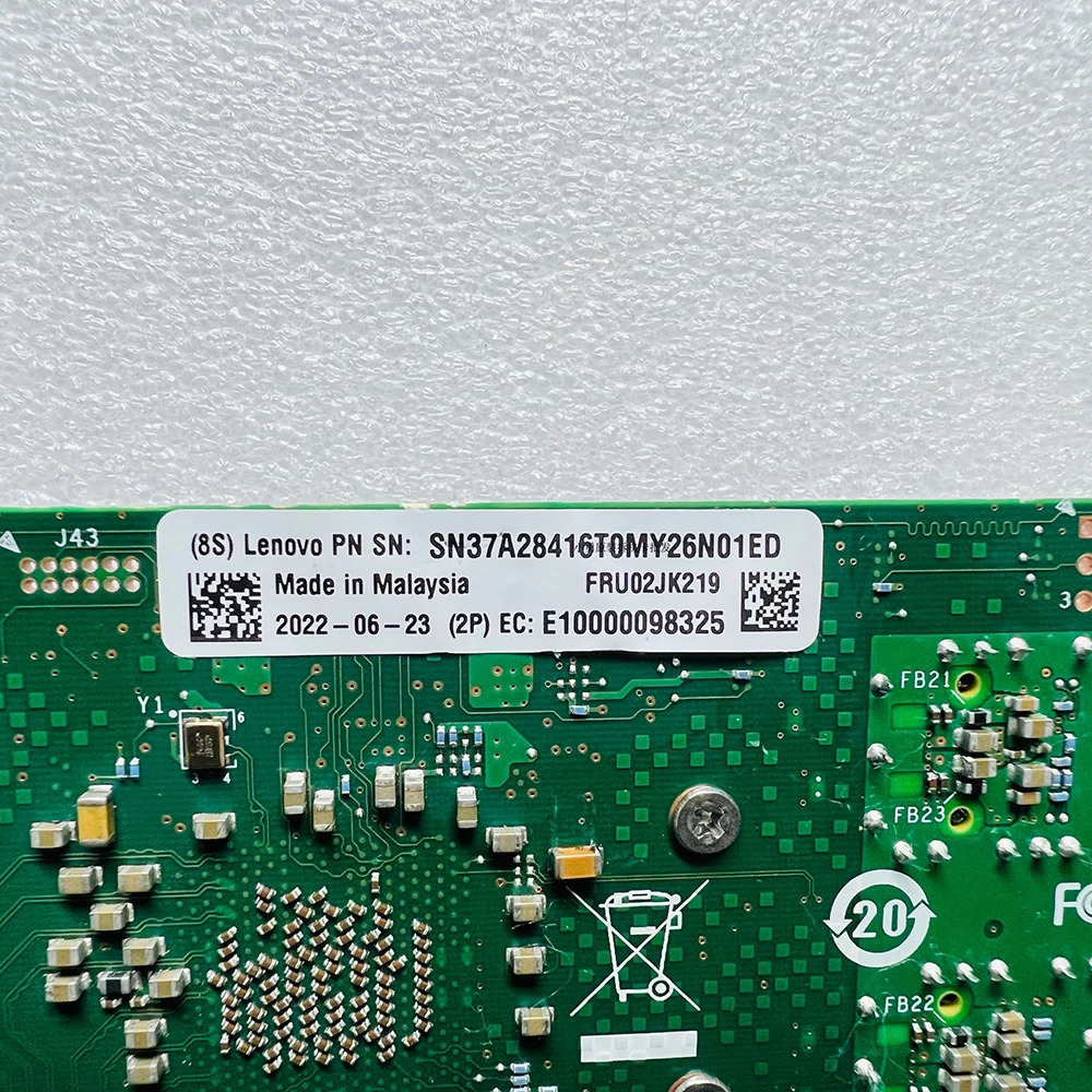 IBM 02JK219RDMA를 지원하는 intel호환 E810-XVDA2 25G 듀얼 포트 10G 광섬유 네트워크 카드용