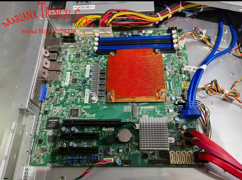 슈퍼마이크로 마더보드X11SSH-F LGA1151 E3-1200 v6/v5 프로세서 7 세대 6 코어 i3 시리즈 M.2 GbE LAN i210-AT 포함