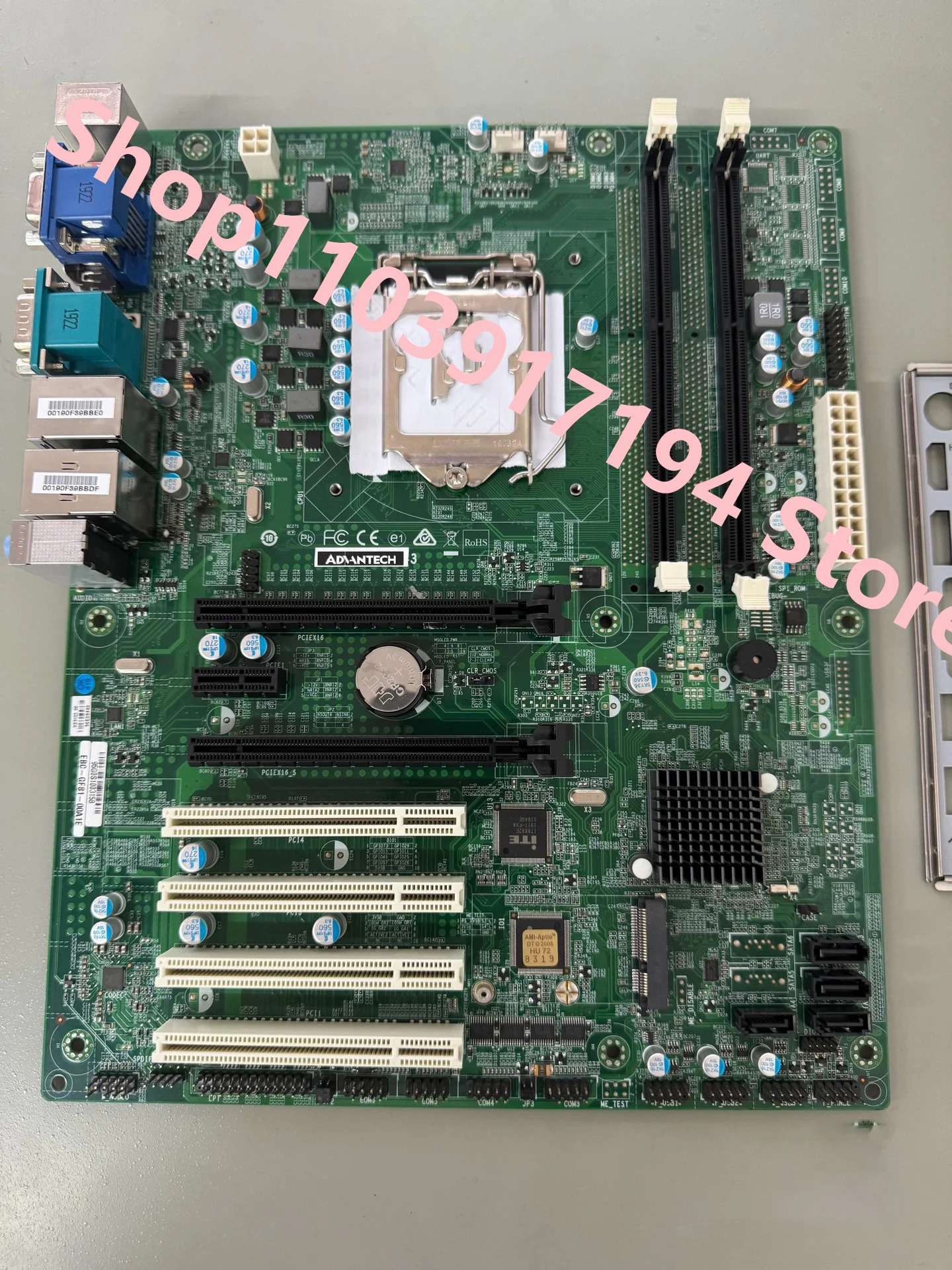 Advantech 산업제어 마더보드 GF81-00A1E 더블 네트 포트 EBC-GF81-00A1E