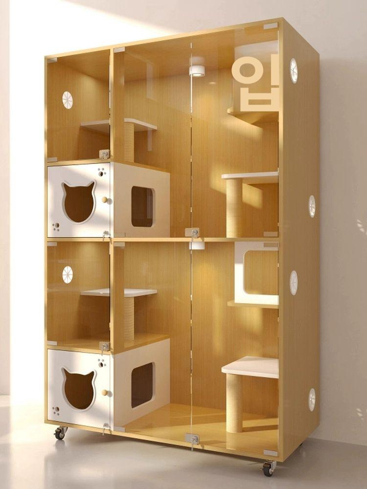 조립식 고양이격리장 경량 실내 펜스 철장 사육장 울타리 캣빌라 켄넬 고양이집 - 상세 이미지 3