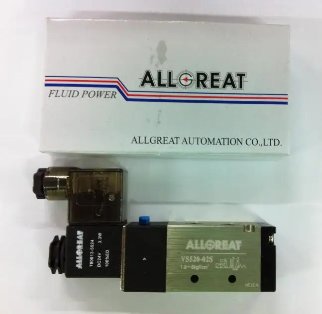 ALLGREAT 공압 밸브 솔레노이드 vs520-02s AUTOMATION CO LTD