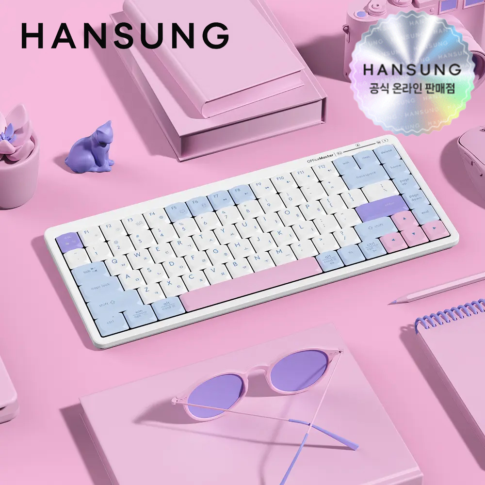 한성 GK694 OfficeMaster 저소음 키보드 코튼캔디, 팬터그래프(Pantograph) - 상품 이미지