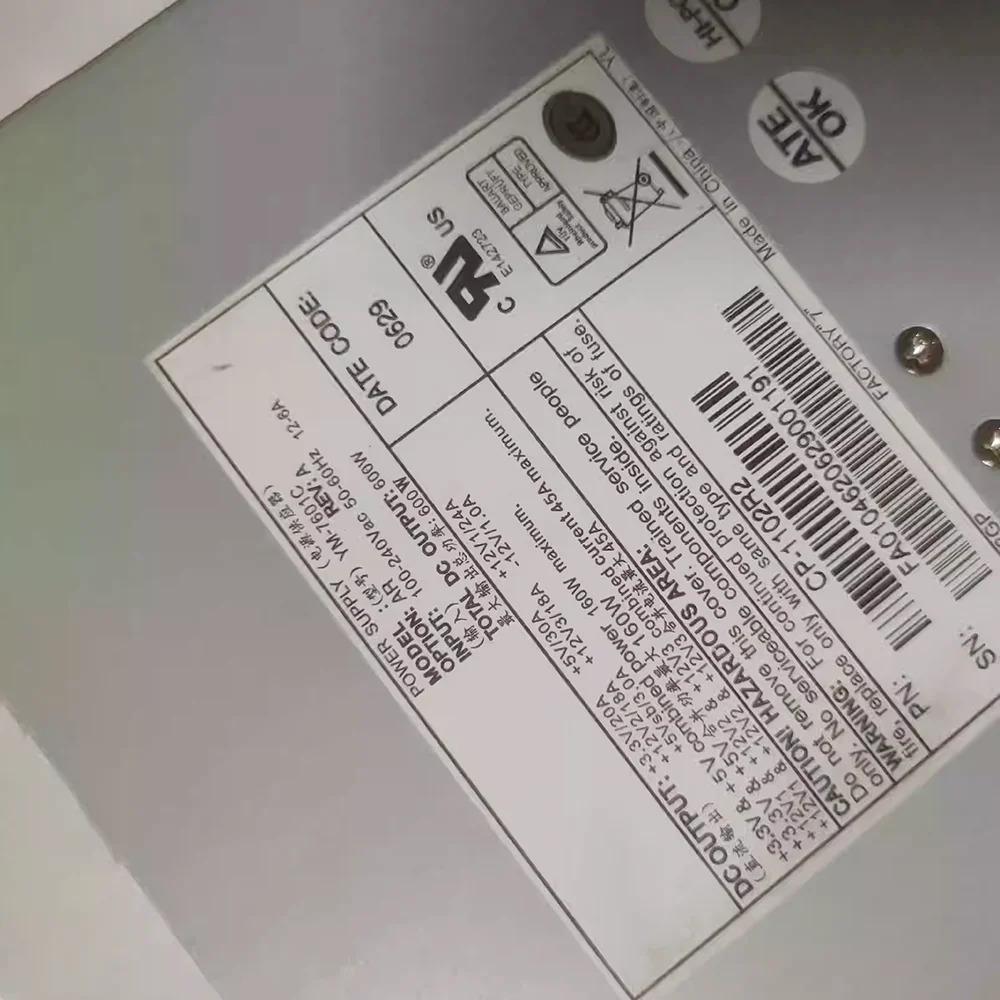 3Y Max 600W 산업장비 전원공급장치 Ym-7601C용