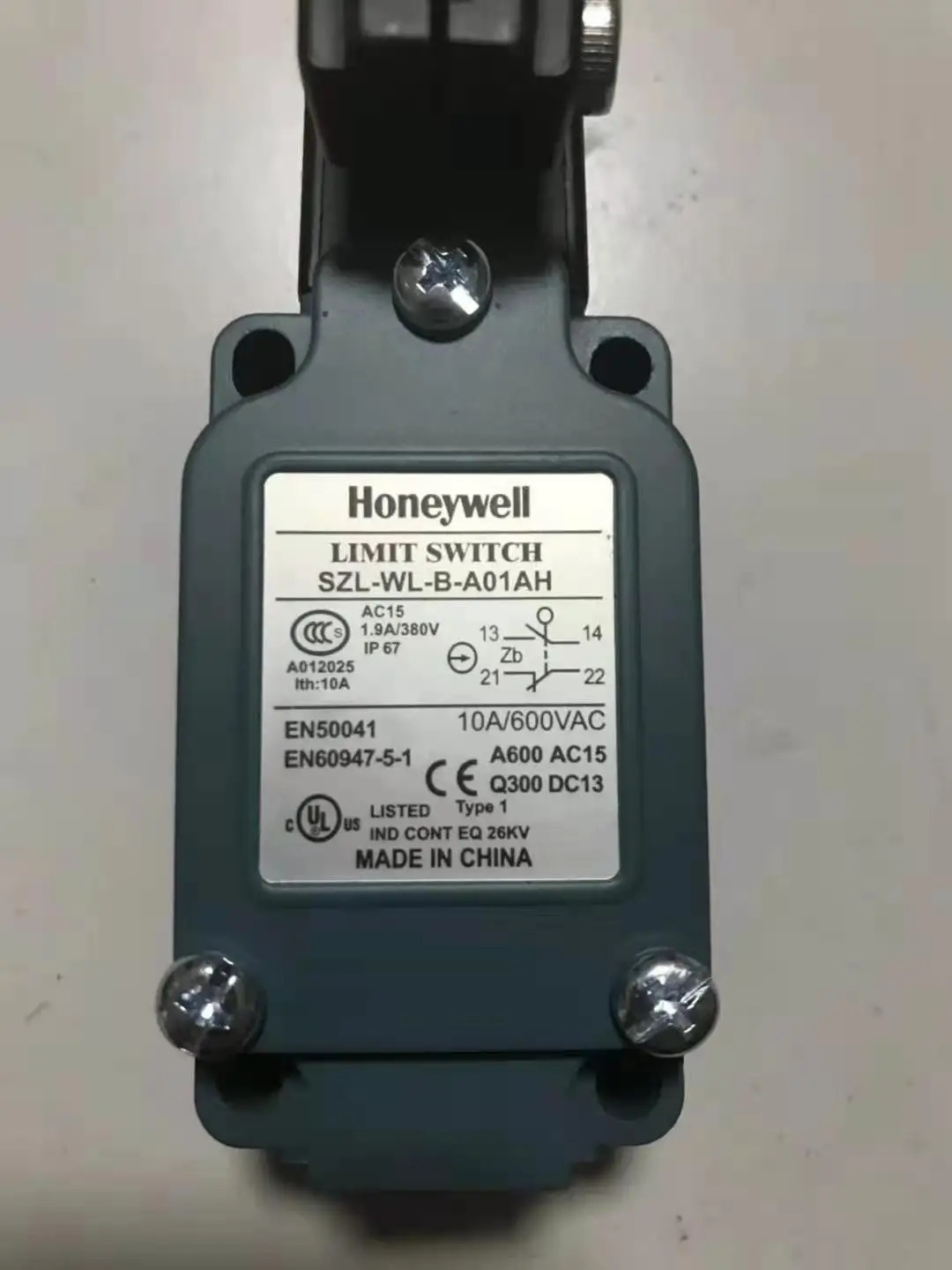 Honeywell 리미트 스위치 SZL-WL-B-A01AH IND CONT EQ 26KV 산